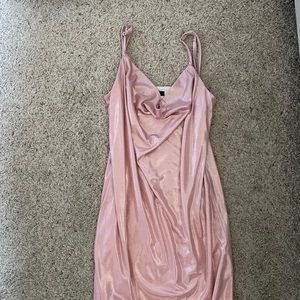 fitted drape dress